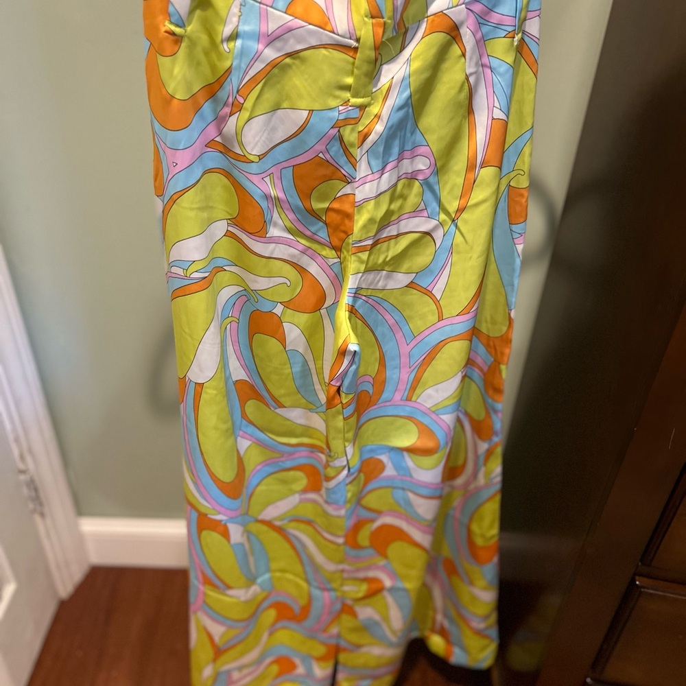 Zara Multicolor Abstract Pattern Pants - Picture 10 of 11